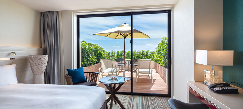 エグゼクティブオーシャンビュールームwithテラス（ツインベッド）