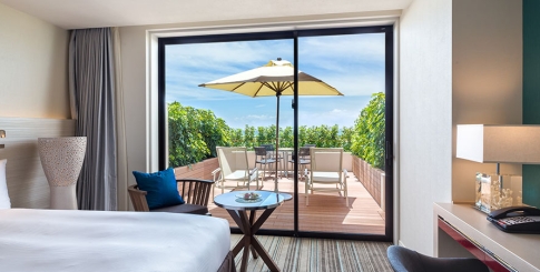 エグゼクティブオーシャンビュールームwithテラス(ツインベッド)